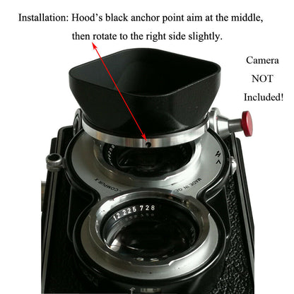 Bay I Bay 1 Lens Hood Shade For Rolleiflex MX-EV Yashica Mat 124G Minolta Autocord